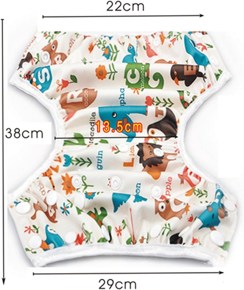 storeofbaby Reusable Swim Diapers Covers Waterproof Swimming Pants for 8-36lbs Unisex Baby Pack of 2 - Image 5